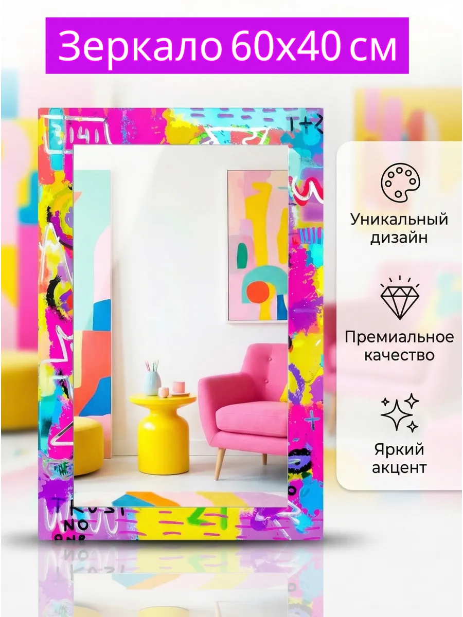 Зеркало в раме 60×40